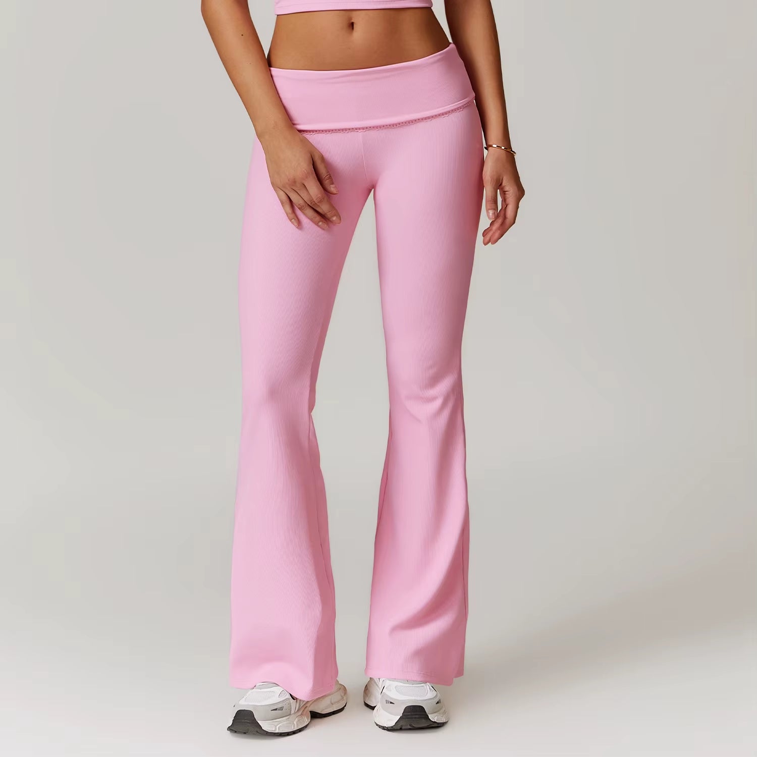 Flared Bottom Pants Wide Leg Skinny Hip Lifting Yoga Pants Latin Dance High Waisted Micro Leisure Gym Sweatpants Pilates