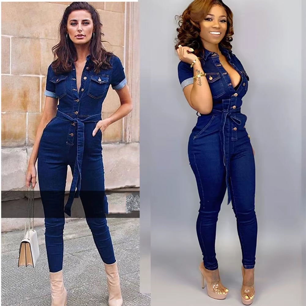 African Mom Jeans Jumpsuit Elastic Women'S Fashion Jeans