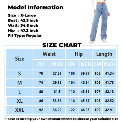 High Waist Jeans Women Baggy Jeans 2024 New Fashion Straight Leg Pants Y2K Denim Trousers Vintage Loose Blue Washed Mom Jeans 90